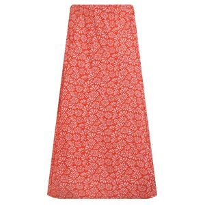 Weird Fish Womens/Ladies Romaro Jersey Midi Skirt / Crimson